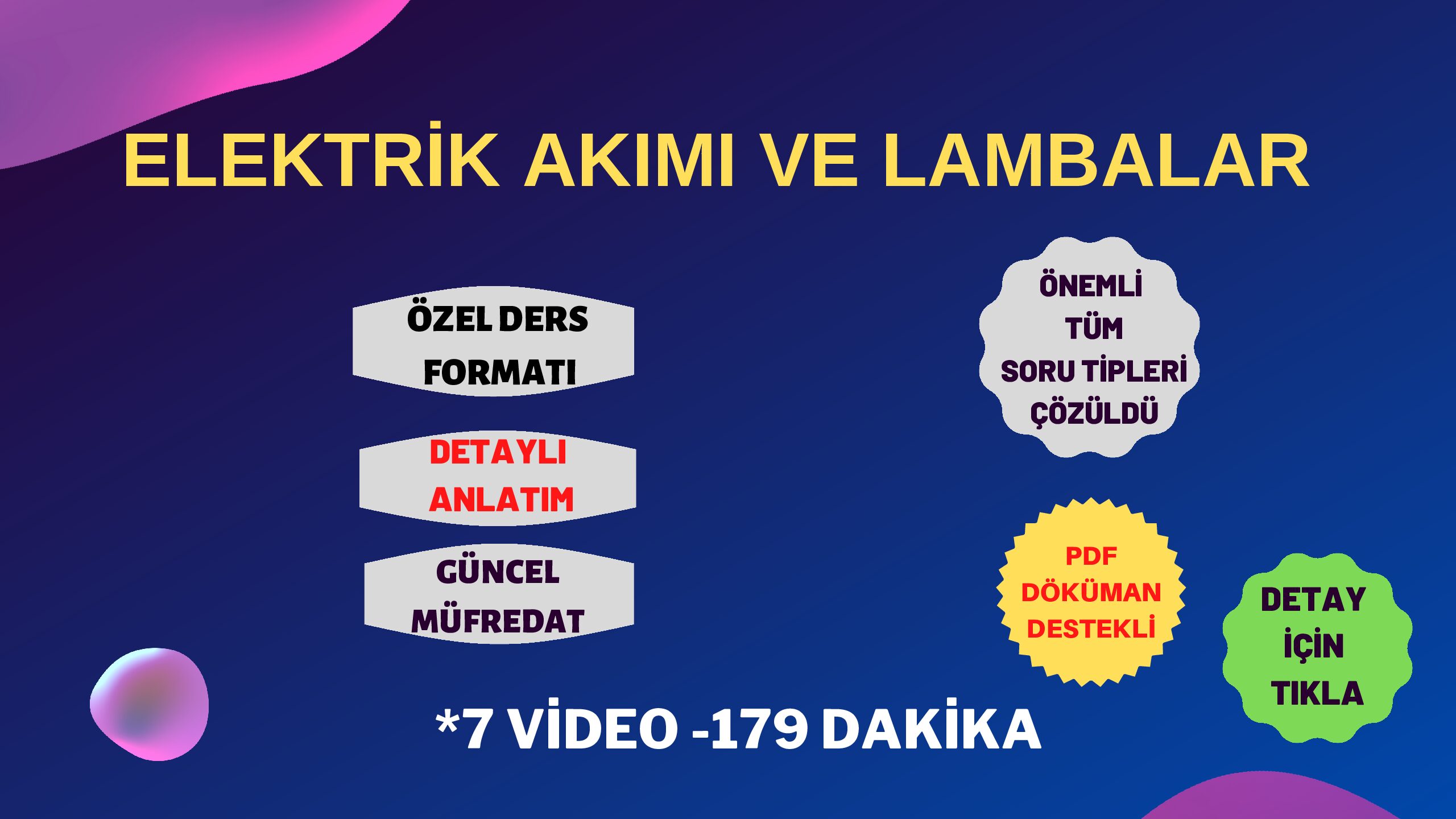 ELEKTRİK AKIMI VE LAMBALAR